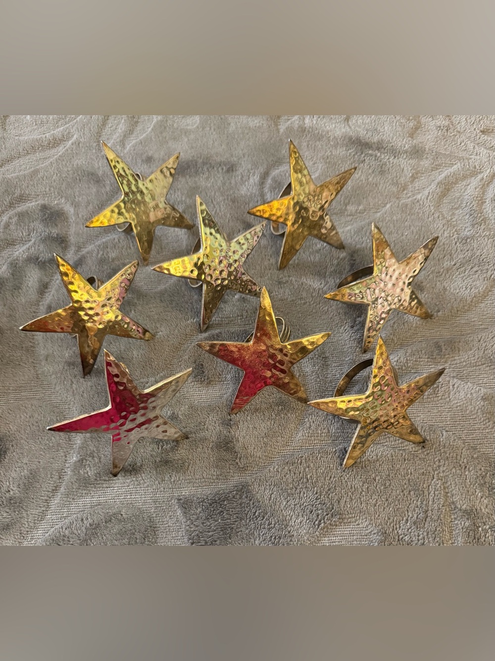 Star Napkin Rings Silver Plated — Set of 8 #OSK